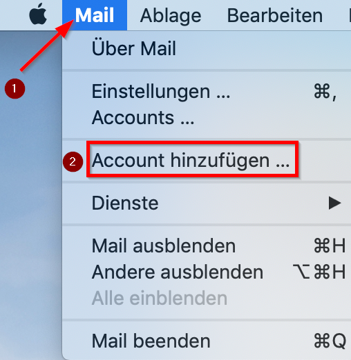 mac mail exchange status