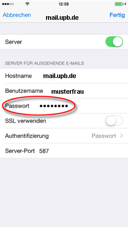 Screenshot iOS - Mail - SMTP-Server Passwort ändern.png