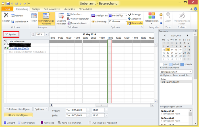 Screenshot Räume als Nutzer verwenden unter Outlook 2010 (Windows 7) 3.png